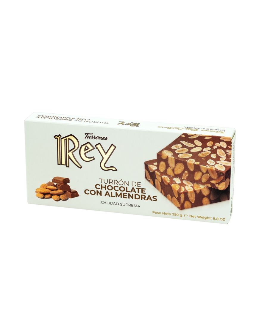 TURRON REY CHOCOLATE-ALMENDRAS EST/250 GR