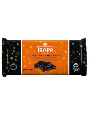 TURRON TRAPA CHOCOLATE NEGRO CRUJIENTE T/140GR