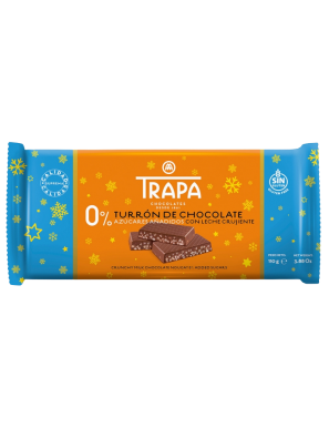 TURRON TRAPA CHOCOLATE LECHE O% CRUJIENTE T/110GR