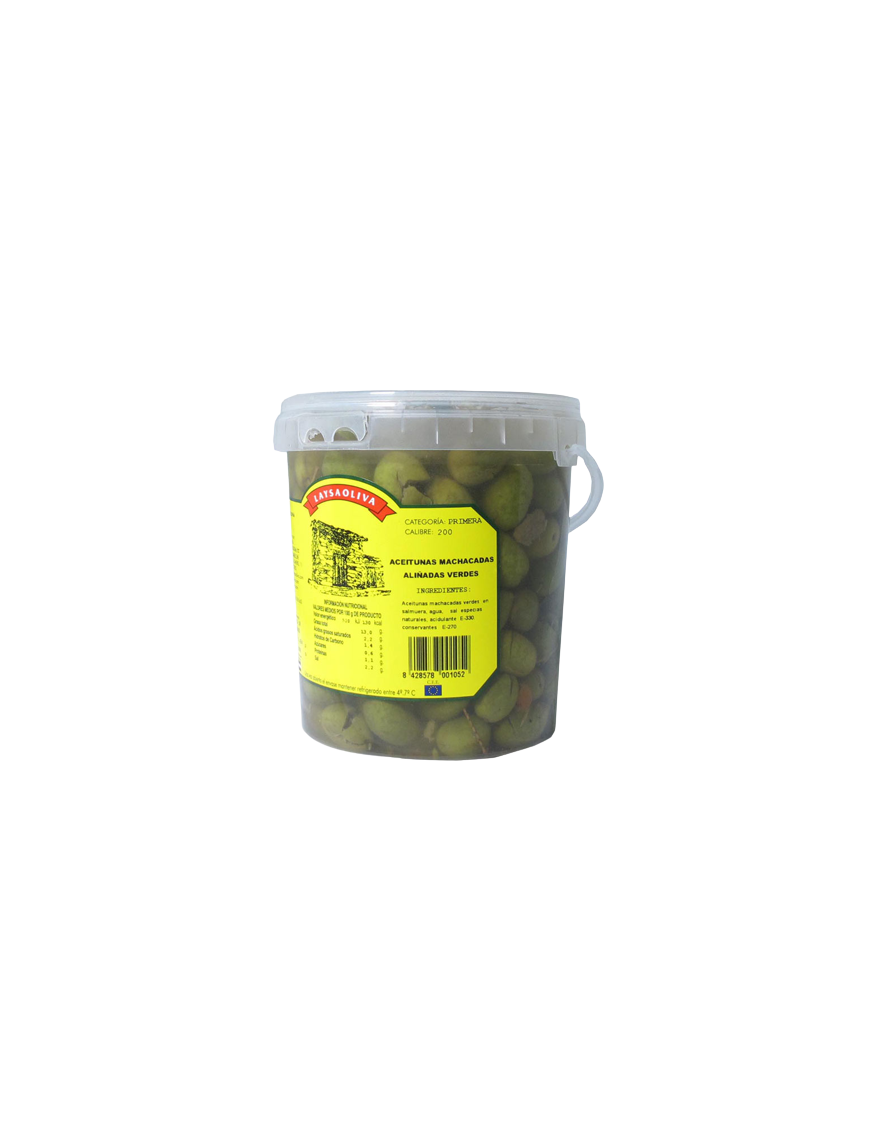 ACEITUNAS MACHACADAS VERDE HURDES C/ 650GR