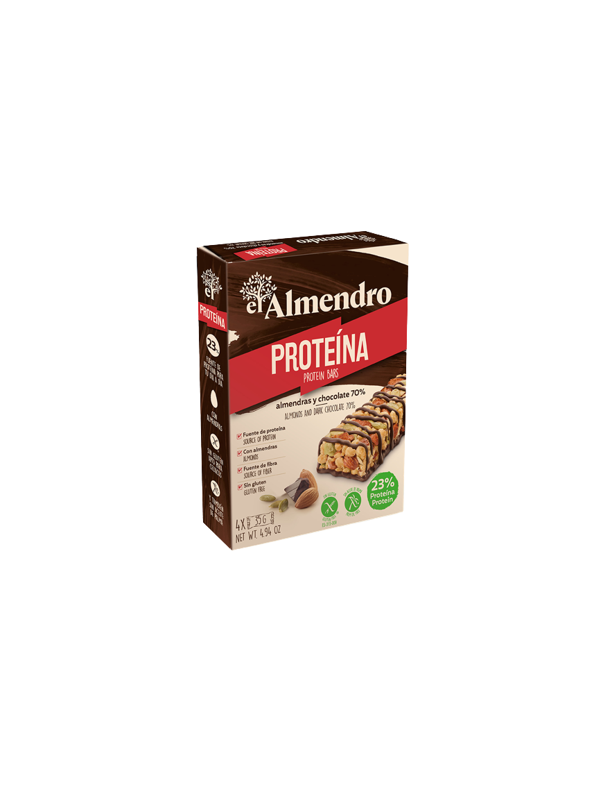 CEREALES BARRITA EL ALMENDRO PROTEINA CHOCO P/4 UD