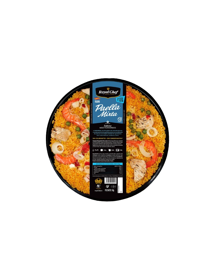 PAELLA MIXTA ROYAL CHEF BANDEJA 1 KG