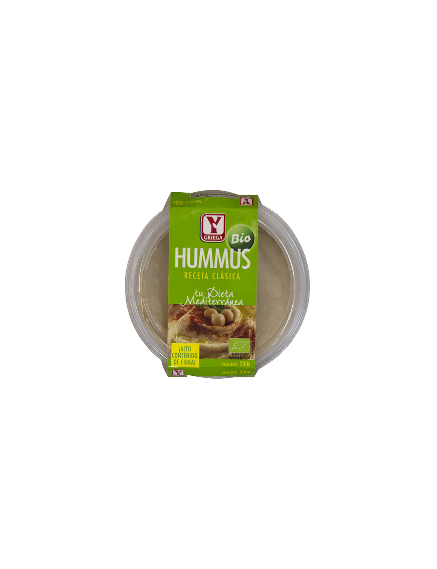 HUMMUS CLASICO YGRIEGA BIO T/200 GR