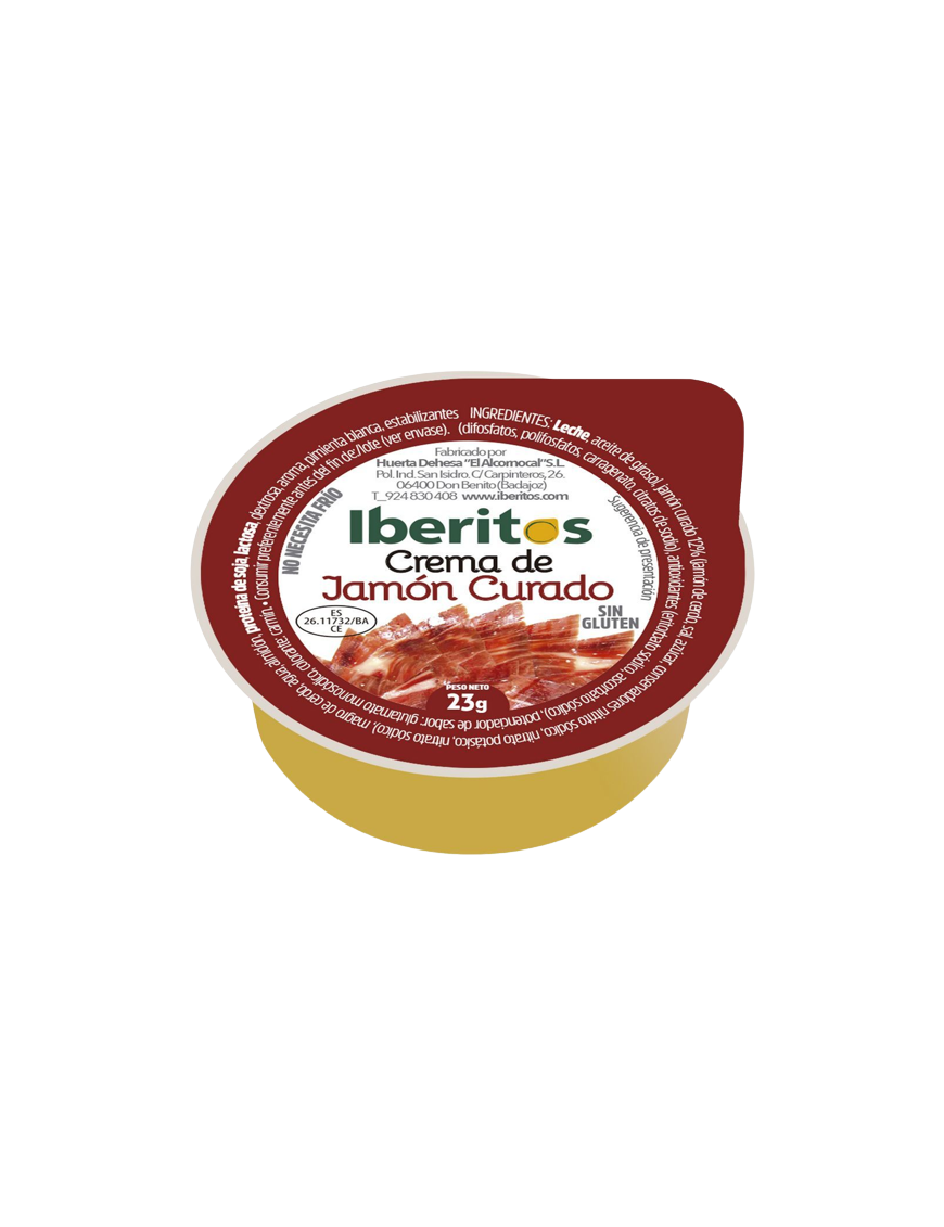 PATE CREMA IBERITOS JAMON CURADO 23GR PACK-5 UD