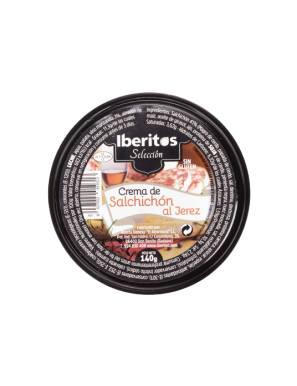 PATE CREMA IBERITOS SALCHICHON AL JEREZ L/140GR