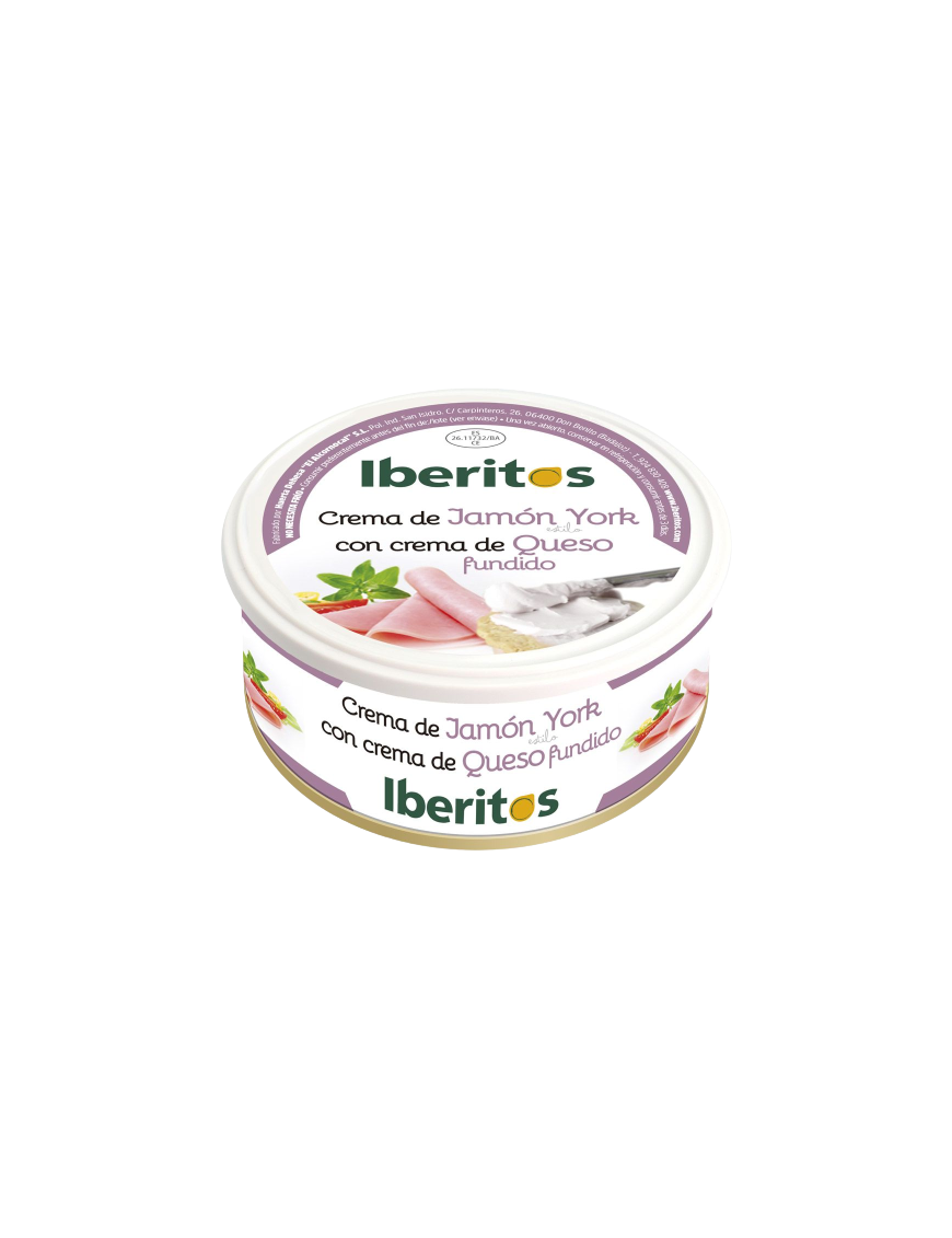 PATE CREMA IBERITOS YORK C/QUESO  L/250 GR