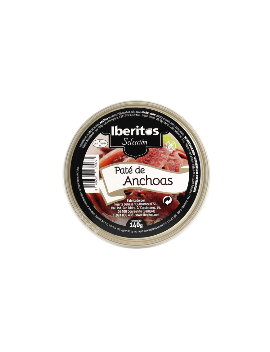 PATE IBERITOS ANCHOA L/140 GR