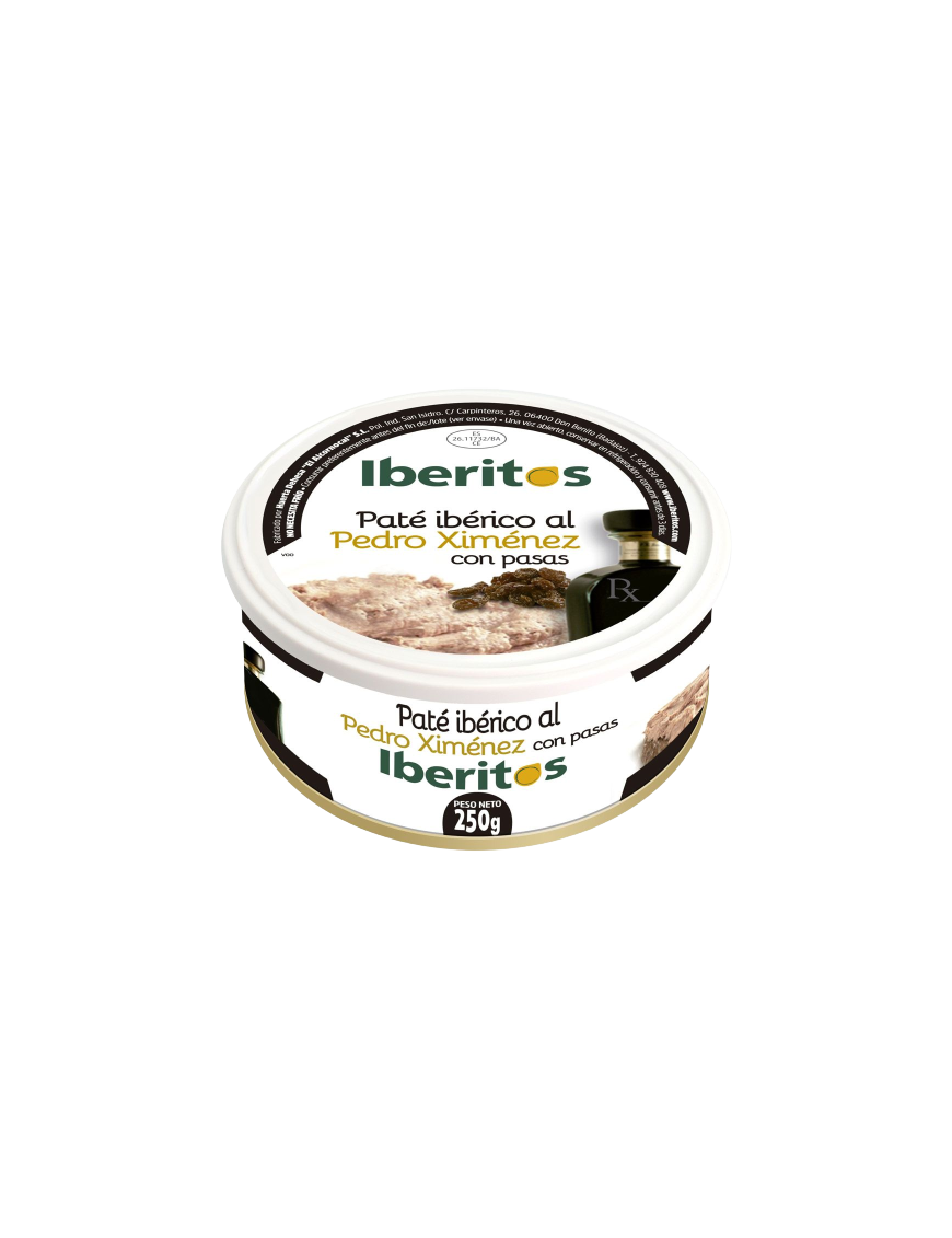 PATE IBERITOS PEDRO XIMENEZ C/PASAS  L/250.G