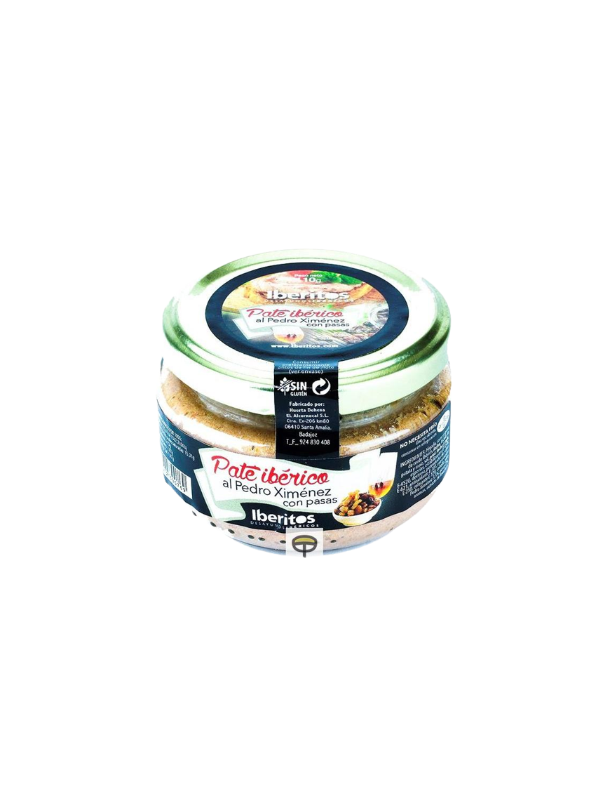 PATE IBERITOS PEDRO XIMENEZ C/PASAS  TARRO 110GR