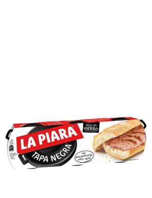 PATE LA PIARA HIGADO CERDO T/NEGRA 75GR PACK-3U+