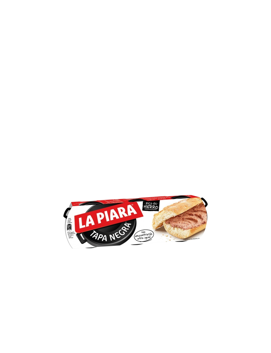 PATE LA PIARA HIGADO CERDO T/NEGRA 75GR PACK-3U+