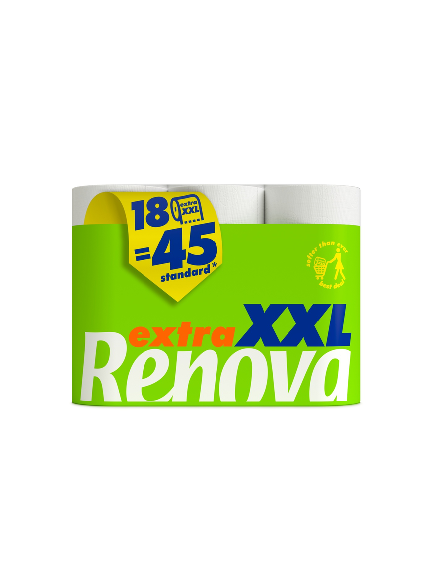 PAPEL HIGIENICO RENOVA XXL 18 45 ROLLOS