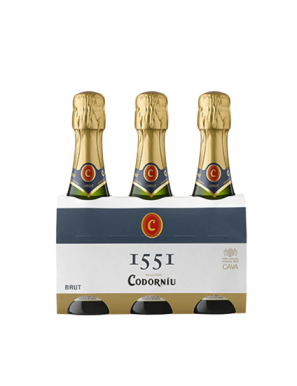 CAVA CODORNIU 1551 BRUT PACK-3 B/20.CL