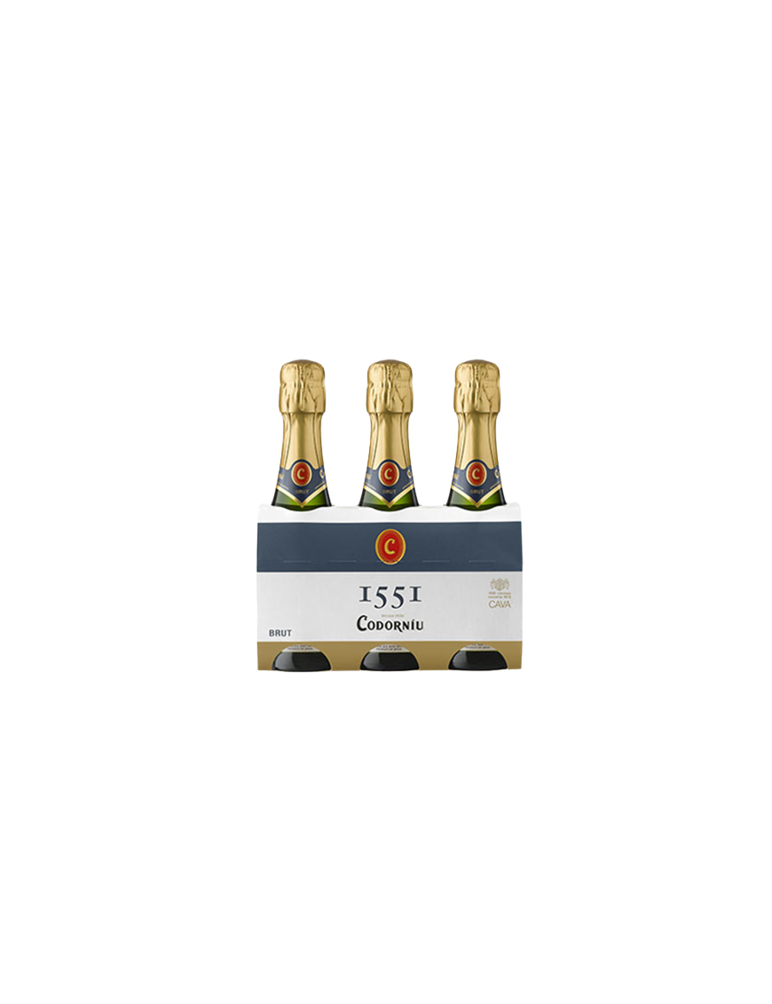 CAVA CODORNIU 1551 BRUT PACK-3 B/20.CL