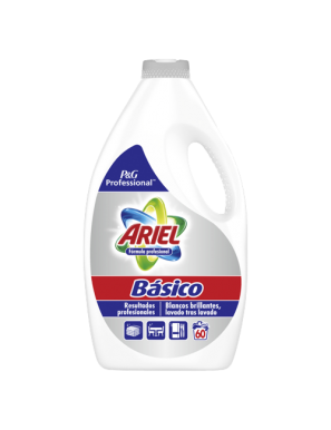 DETERGENTE ARIEL LIQUIDO BASICO 60 LAV. 3,000 L