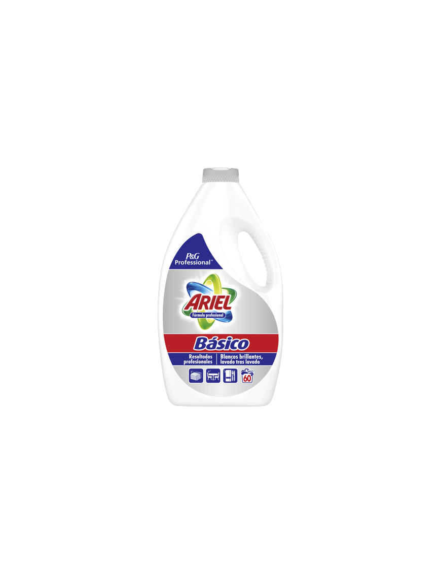 DETERGENTE ARIEL LIQUIDO BASICO 60 LAV. 3,000 L