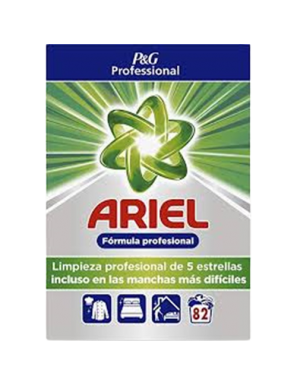 DETERGENTE ARIEL MALETA PROFES 82 LAVADOS 5,330 KG