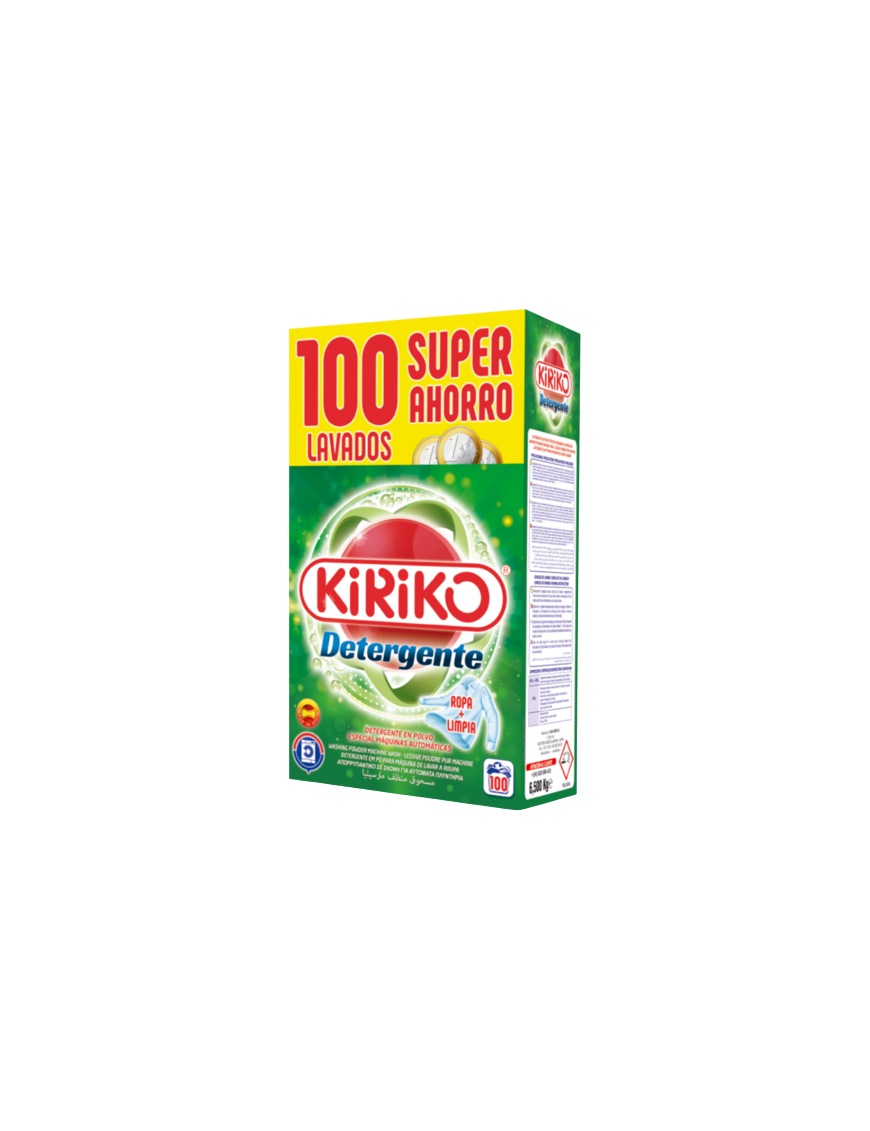 DETERGENTE KIRIKO MALETA 100 LAVADOS 6,5 KILOS