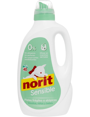 DETERGENTE NORIT LIQ. PIELES SENS. 40 LAV. 2120 ML