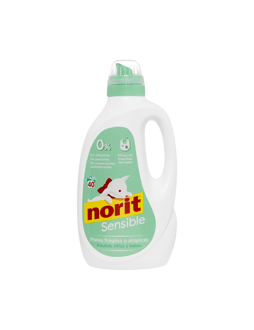 DETERGENTE NORIT LIQ. PIELES SENS. 40 LAV. 2120 ML