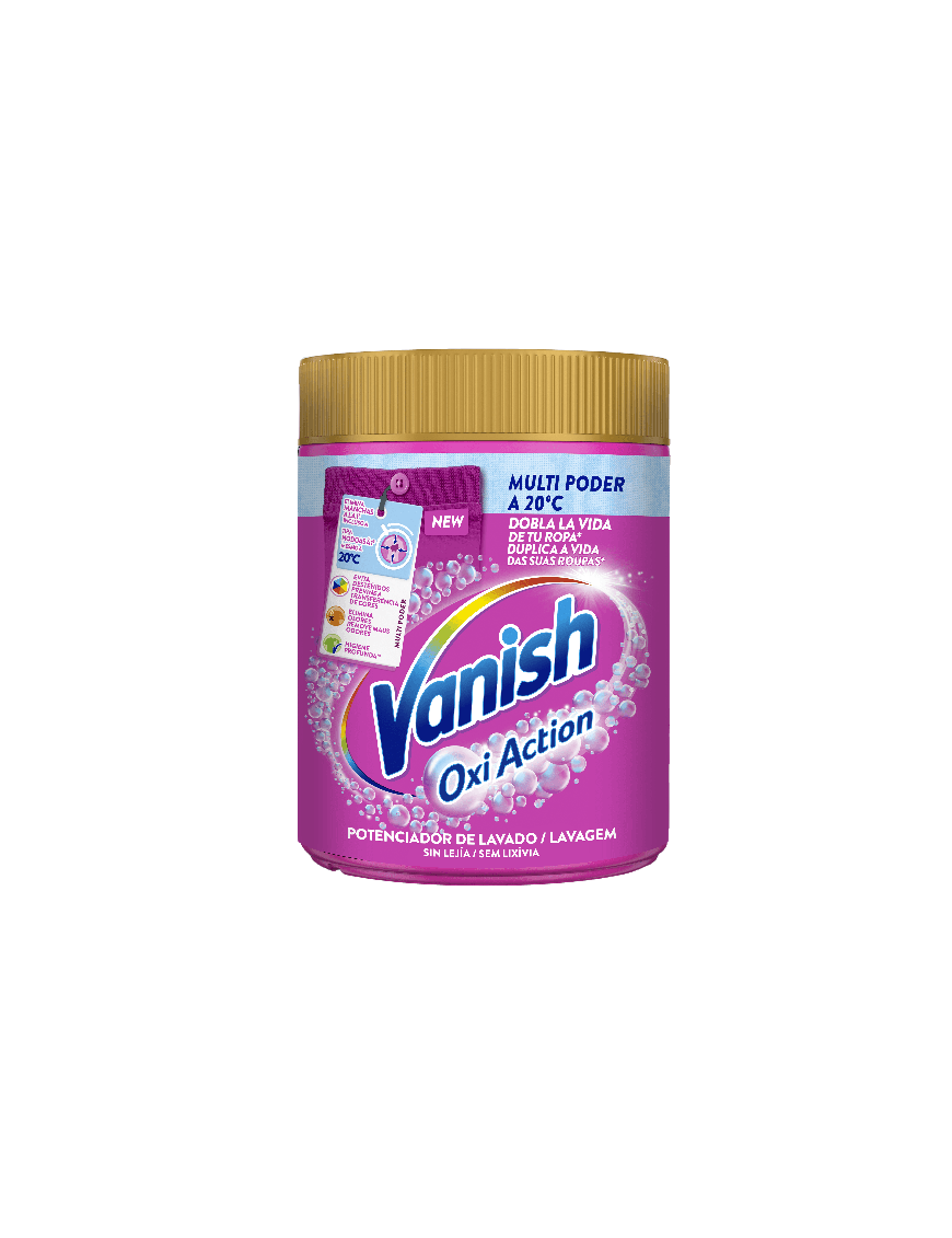 QUITAMANCHAS VANISH OXI ADVANCE ROSA B/800 GR