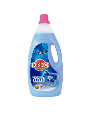 SUAVIZANTE KIRIKO AZUL 57 DOSIS GARRAFA 4 LITROS