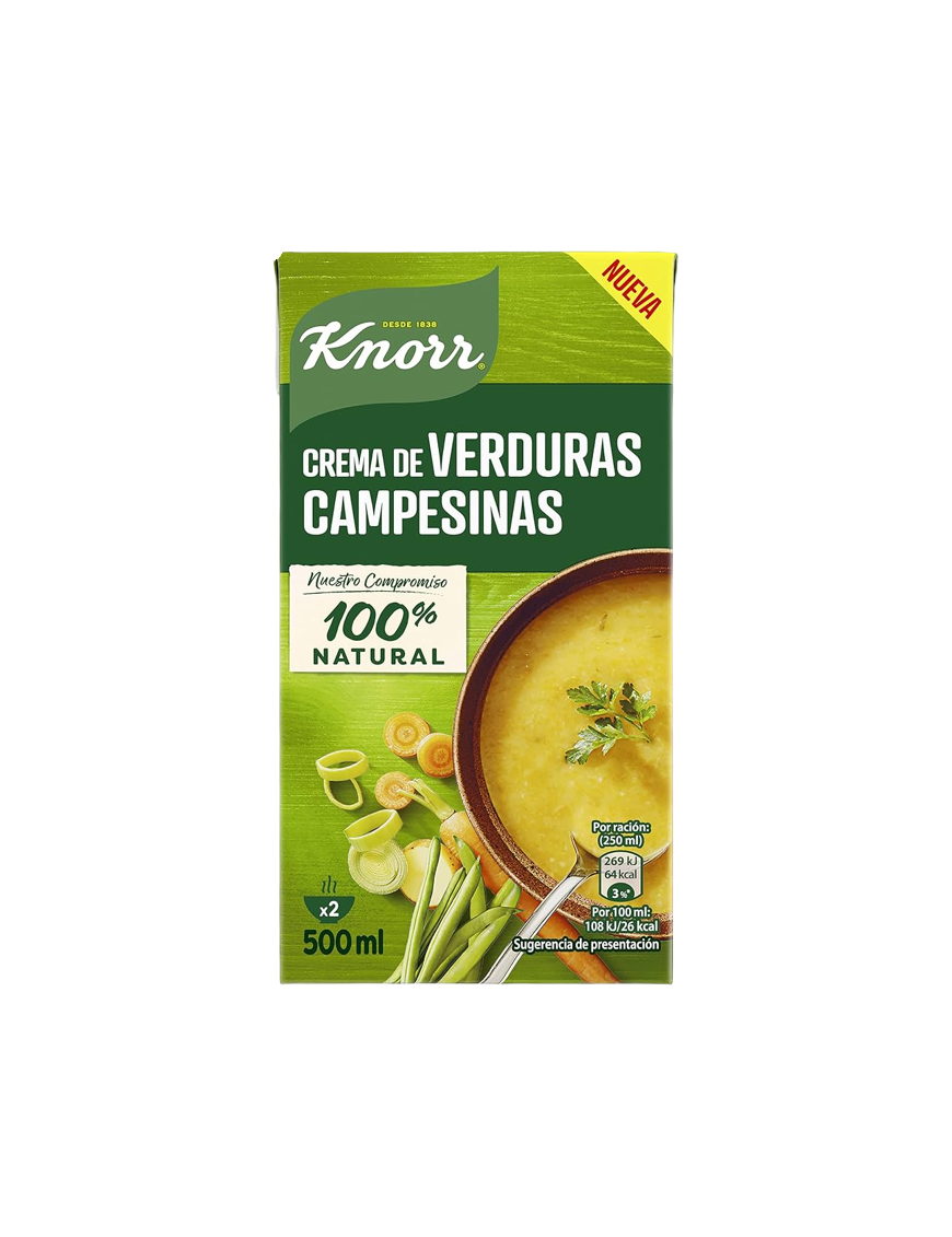 CREMA KNORR RUSTICA VERDURAS CAMPESINAS B/500 GR