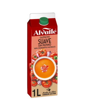 GAZPACHO ALVALLE SUAVE SIN PEPINO BRICK 1L