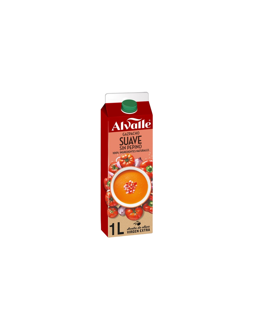 GAZPACHO ALVALLE SUAVE SIN PEPINO BRICK 1L