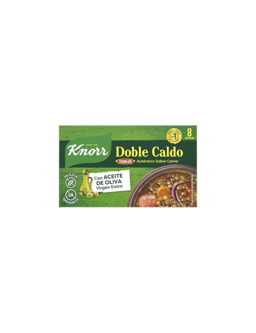 CALDO CARNE DOBLE KNORR 8  PASTILLAS EST/80GR