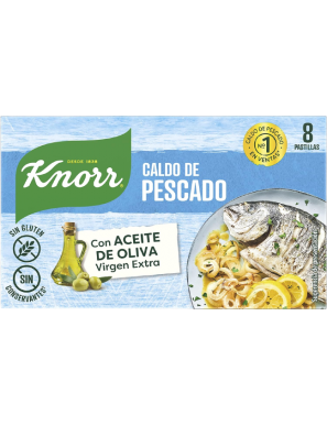 CALDO PESCADO KNORR OJO  8 PASTILLAS EST/80 GR