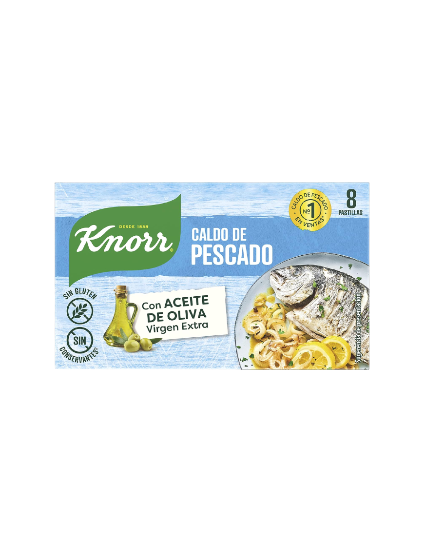 CALDO PESCADO KNORR OJO  8 PASTILLAS EST/80 GR