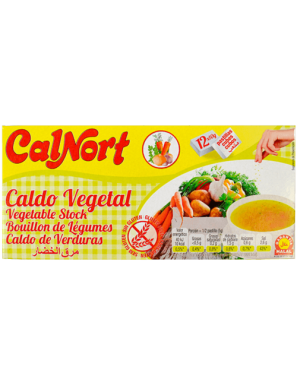 CALDO VEGETAL CALNORT PASTILLAS 12 UD/120GR