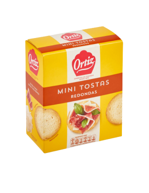 BISCOTTE TOSTAS MINI REDONDA ORTIZ 100 GR