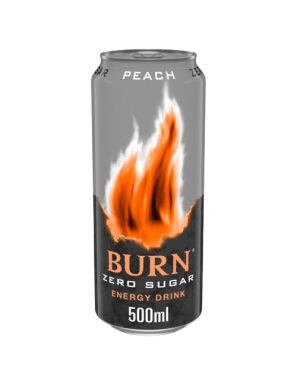 BEBIDA ENERG.BURN ZERO PEACH L/50.CL