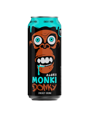 BEBIDA ENERGETICA MONKI DONKEY ALOHA COCO 500ML