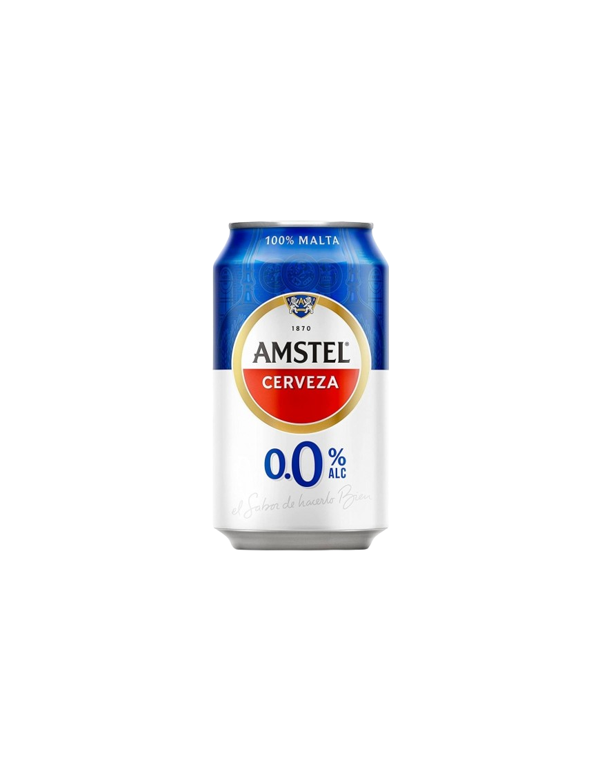 CERVEZA AMSTEL S/A.0.0%ALCOHOL LATA 33.CL.