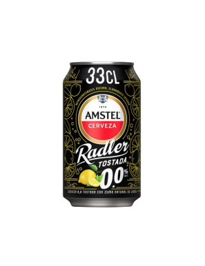 CERVEZA AMSTEL Z/LIMON TOSTADA.0.0 RADLER L-33.CL.