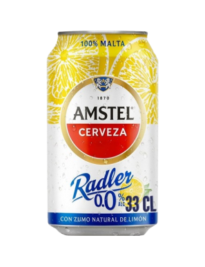 CERVEZA AMSTEL ZUM/LIMON RADLER 0.0% LATA-33.CL.