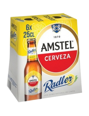 CERVEZA AMSTEL ZUMO LIMON RADLER BOT/25.X6.UD