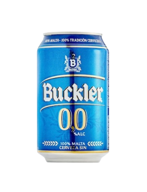 CERVEZA BUCKLER 0%ALCOHOL LATA 33 CL