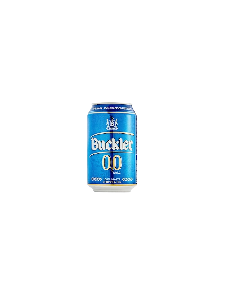 CERVEZA BUCKLER 0%ALCOHOL LATA 33 CL