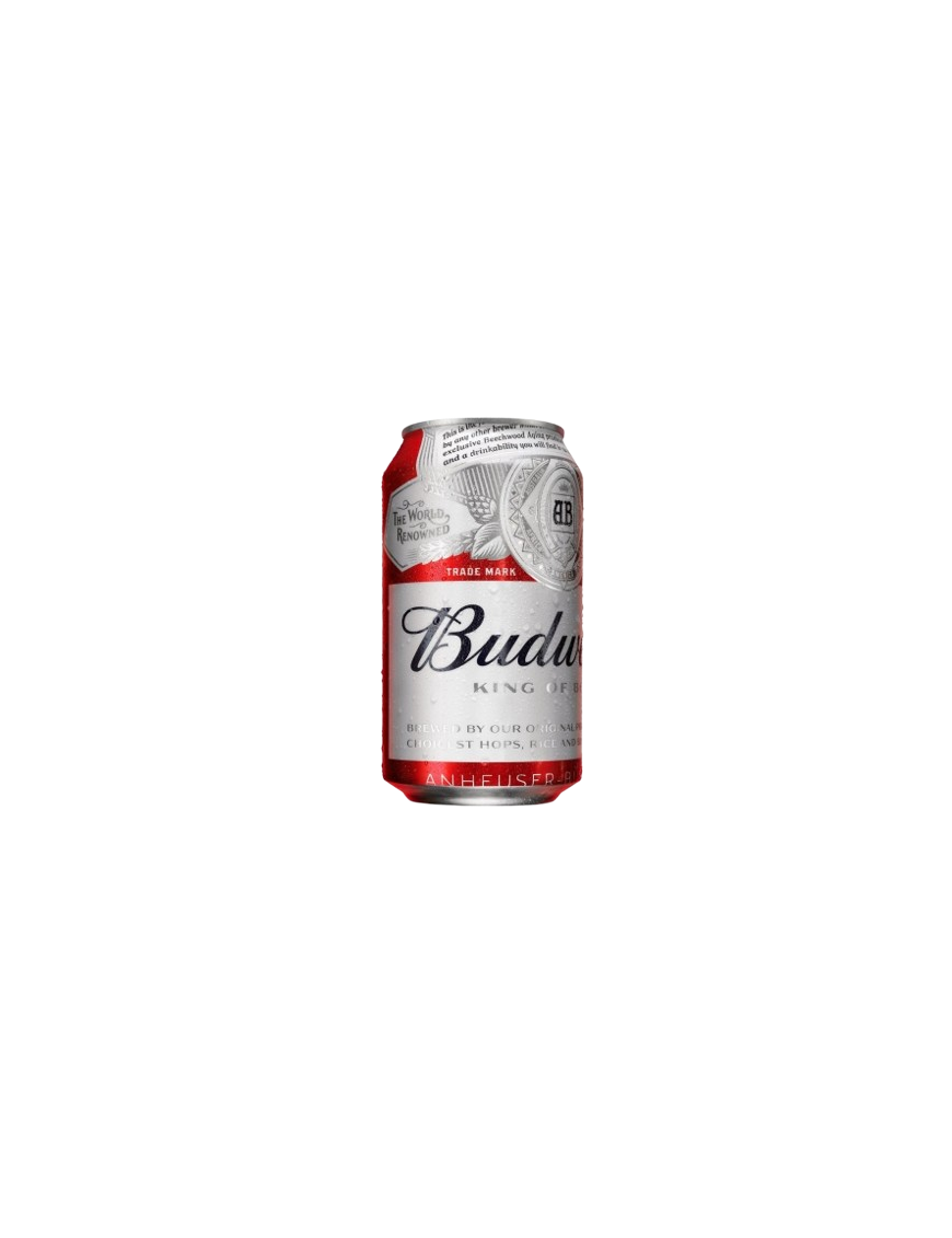 CERVEZA BUDWEISER LATA 33 CL.