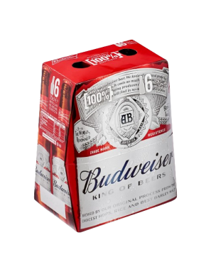 CERVEZA BUDWEISER VIDRIO 25.CL.P/6.UD