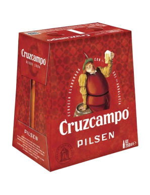 CERVEZA CRUZCAMPO VIDRIO/25 CL P/6 UD