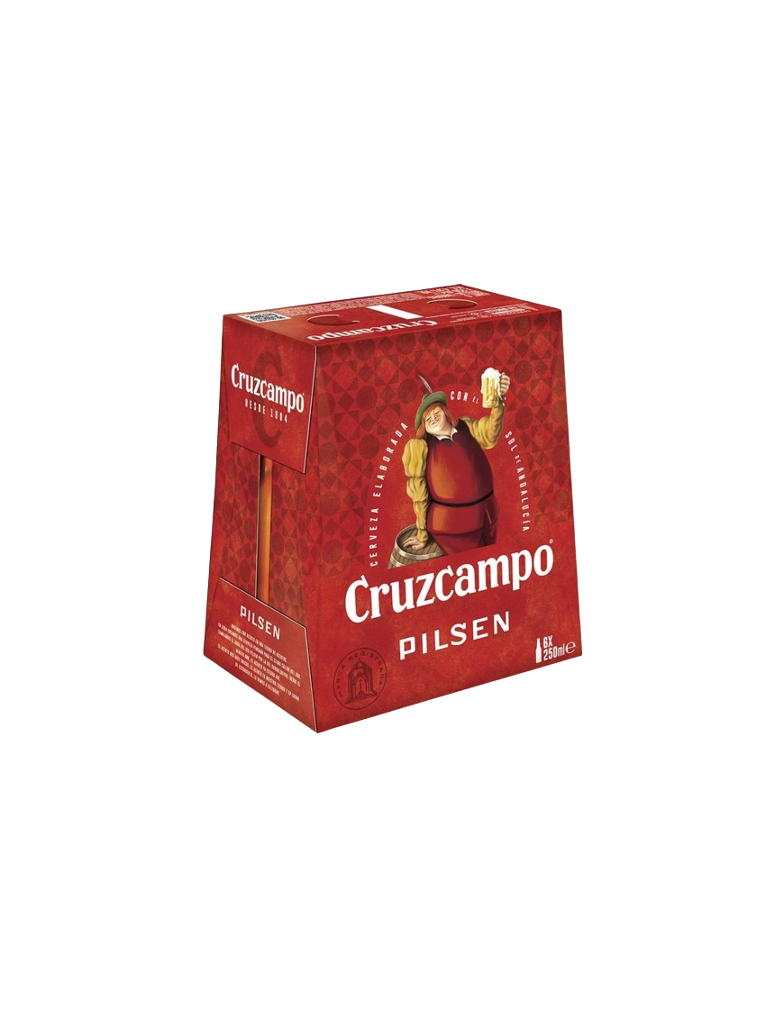 CERVEZA CRUZCAMPO VIDRIO/25 CL P/6 UD