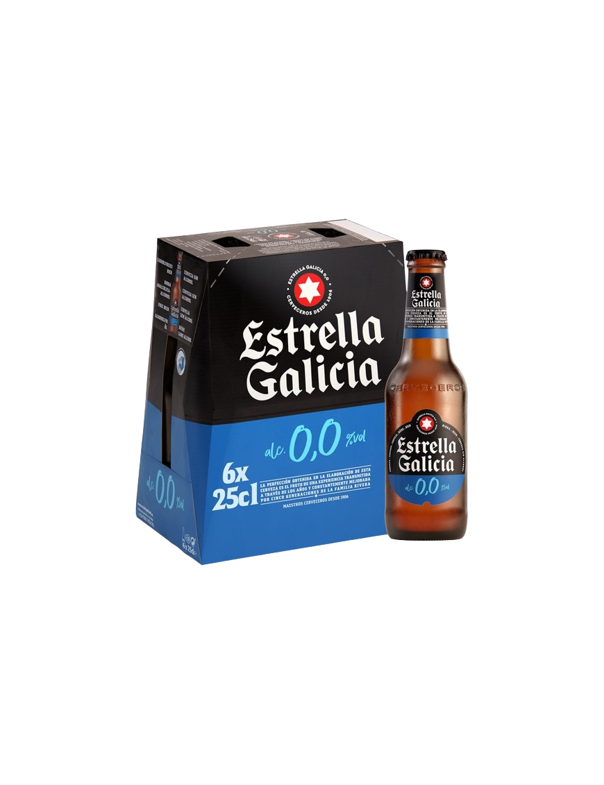 CERVEZA E.GALICIA 0,0%ALCOHOL PACK-6 BOTELLIN25 CL