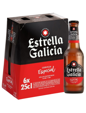 CERVEZA E.GALICIA ESPECIAL 5.5% PACK/6 B/25CL