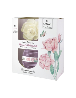 AMBIENTADOR AMBAR PETALOS DE ROSA B/60ML