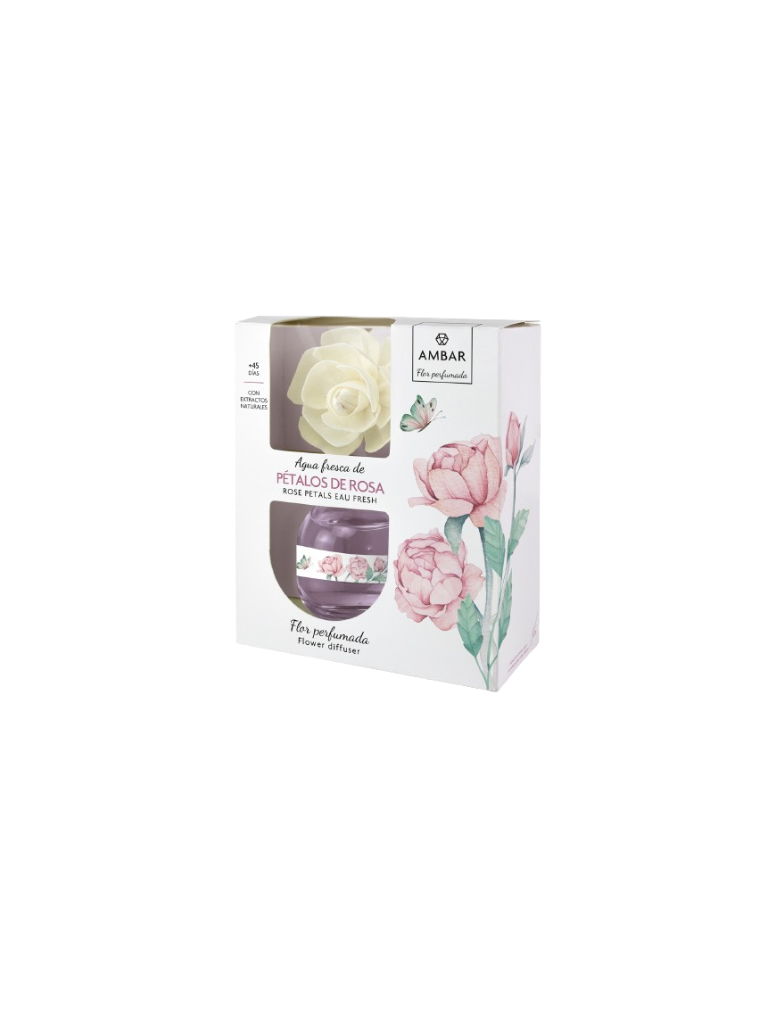 AMBIENTADOR AMBAR PETALOS DE ROSA B/60ML